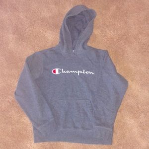 Boys like new champion hoodie!